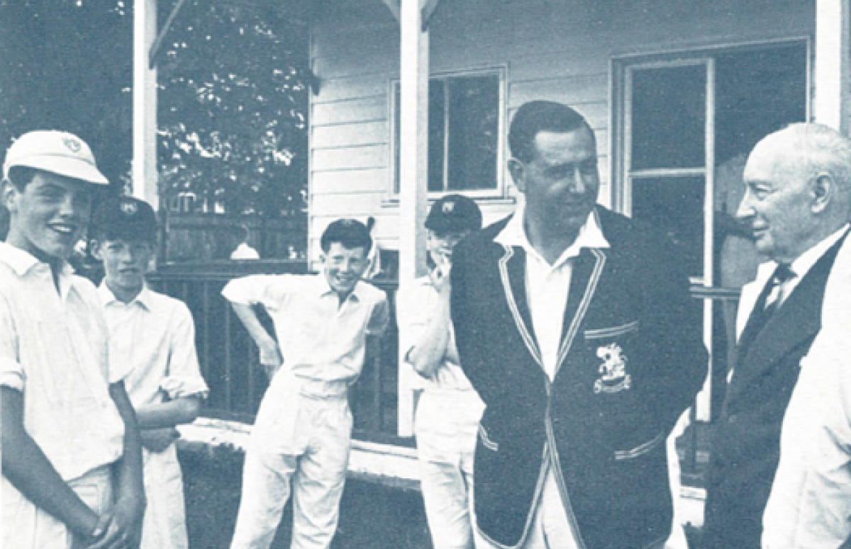 Colin Cowdrey June 1964 skipper of old boys vs First XI